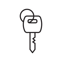 key icon Vector logo outline