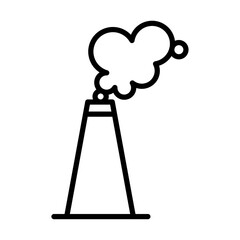 Pollution icon Vector logo outline