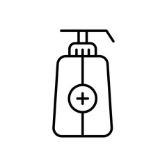 Sanitizer icon Vector logo outline