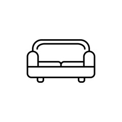 Sofa icon Vector logo outline