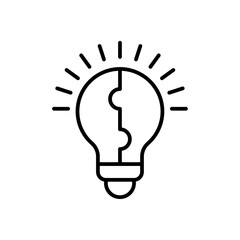 Solution Provide icon Vector logo outline