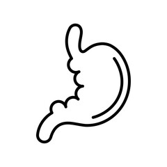 Fototapeta premium Stomach icon Vector logo outline