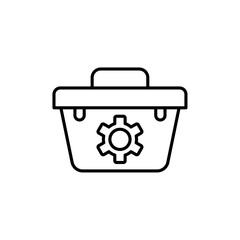 Toolbox icon Vector logo outline