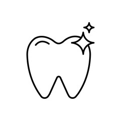 Tooth icon Vector logo outline