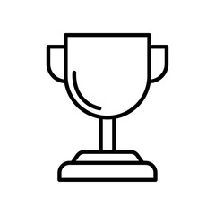 Trophy icon Vector logo outline