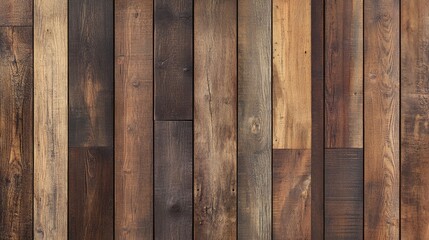 Obraz premium Rustic wooden floor panels with rich dark brown tones perfect for showcasing flooring concepts and interior design ideas.