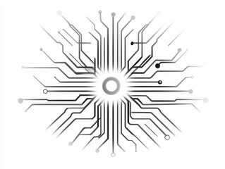 Fototapeta premium Hightech circuit board vector, explore the intricate world of electronic connections and digital innovation