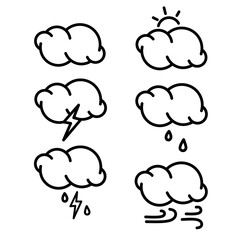 A set of weather illustrations