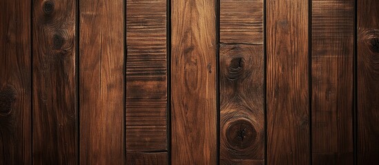 Fototapeta premium Close up of rustic wooden plank texture suitable for background use or highlighting text in creative design projects