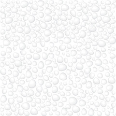 Water droplets on white background graphic illustration.