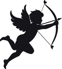 Fototapeta premium Valentine's Day Cute Cupid vector