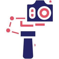 Camera Gimbal vector icon illustration of Filmmaking iconset.