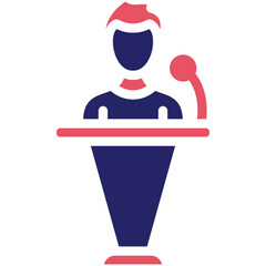 Speech vector icon illustration of Protesting and Civil Disobedience iconset.