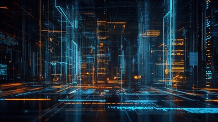 Exploring futuristic digital landscapes virtual reality space 3d visualization tech environment immersive viewpoint