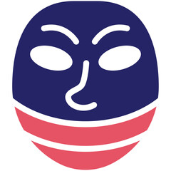 Fawkes vector icon illustration of Protesting and Civil Disobedience iconset.