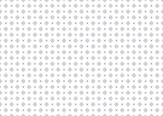 Outline dark blue symbol floral on White background, ethnic fabric seamless pattern, design for cloth, carpet, batik, wallpaper, wrapping etc.