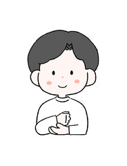 納得する男性のイラスト