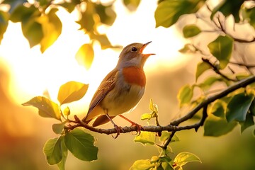 robin on branch