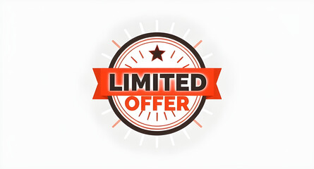 Fototapeta premium ''Limited offer'' texted illustrated background 