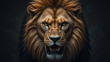 Fototapeta premium a lion 