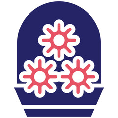 Flower Basket vector icon illustration of Party and Celebration iconset.