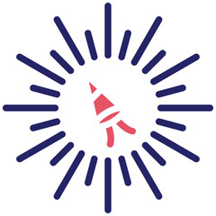 Fireworks vector icon illustration of Party and Celebration iconset.