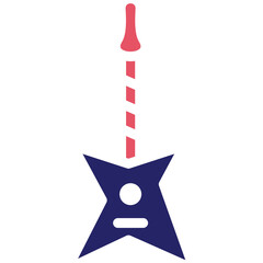 Guitar vector icon illustration of Festa Junina iconset.