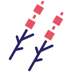 Roasted Marshmallow vector icon illustration of Festa Junina iconset.