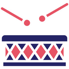 Traditional Drums vector icon illustration of Festa Junina iconset.