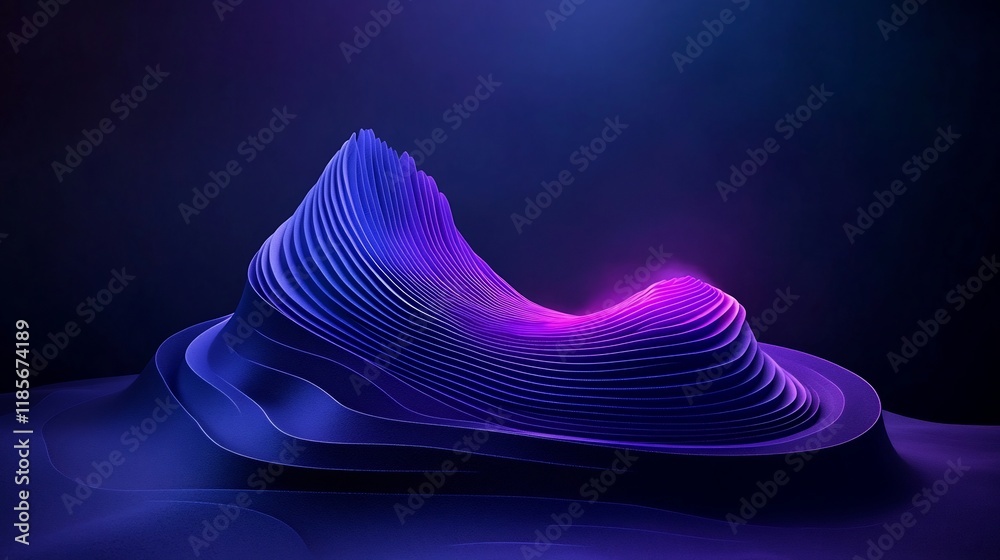 Poster mesmerizing digital artwork showcasing a fluid data driven topographic visualization of atmospheric 