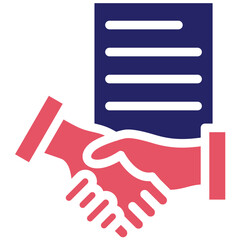 Smudged Contract vector icon illustration of Corruption iconset.