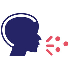 Infectious Droplets vector icon illustration of Infectious Diseases iconset.
