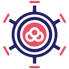 Tumor vector icon illustration of Chemotherapy iconset.