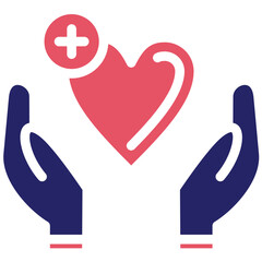 Palliative Care vector icon illustration of Chemotherapy iconset.