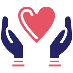 Hopeful Heart vector icon illustration of Chemotherapy iconset.