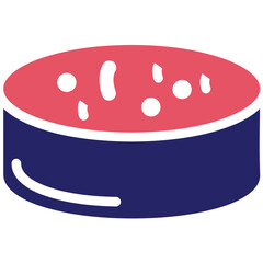 Petri Dish vector icon illustration of Lab iconset.