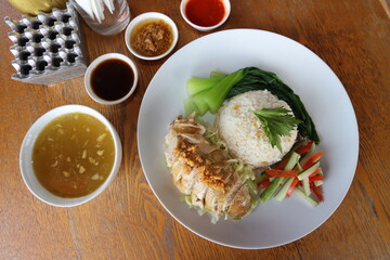 chicken hainan chinese authentic tradisional food