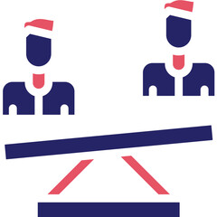 Bias vector icon illustration of Friendship iconset.