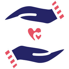 Helping Hand vector icon illustration of Friendship iconset.