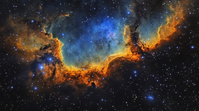 Ethereal nebula cloud formation in deep space - Free Stock Photo ...