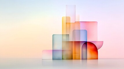 Minimalist pastel gradient background with a subtle textured noise overlay