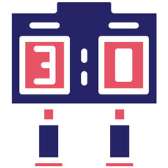 Scoreboard vector icon illustration of Rugby iconset.