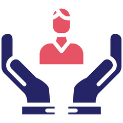 Respect vector icon illustration of Leadership iconset.