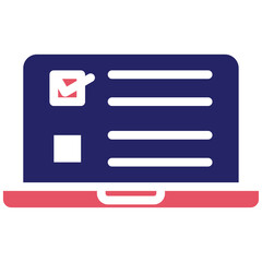 Test Plan vector icon illustration of Quality Assurance iconset.