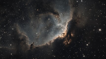 Obraz premium Nebula and a canopy of cosmic stars