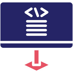 Computer vector icon illustration of No Code iconset.