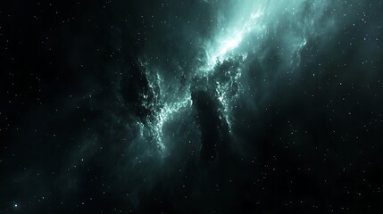 Fototapeta premium Nebula glowing in deep space with stars