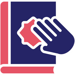 Oath vector icon illustration of Law & Legislation iconset.