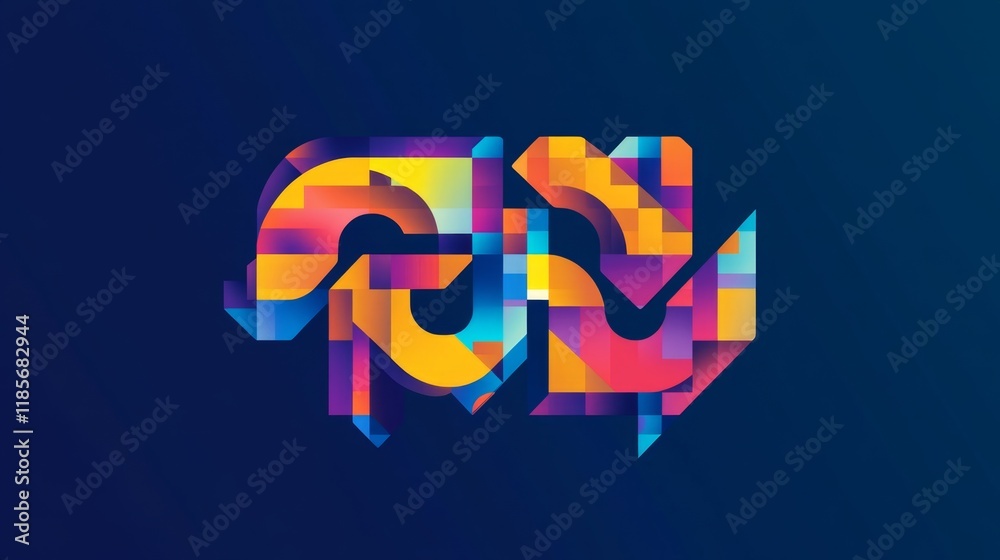Poster dynamic graphic design showcase digital art colorful patterns abstract environment creative viewpoin