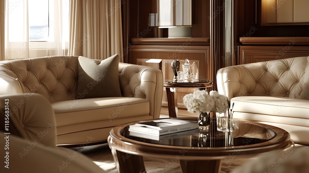 Wall mural design a luxury lifestyle website in a refined mocha color scheme incorporate elegant call-to-action
